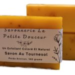 savon exfoliant au tournesol