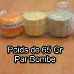 ensemble de 3 bombes de bain